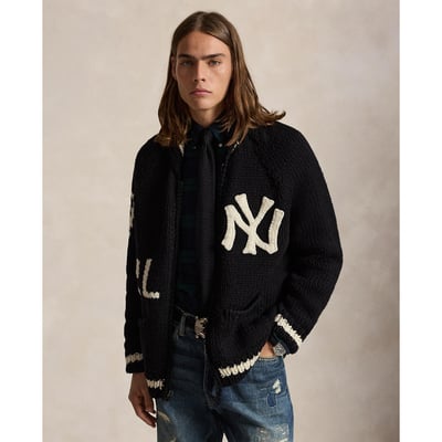 Polo Ralph Lauren Black  Yankees Cardigan